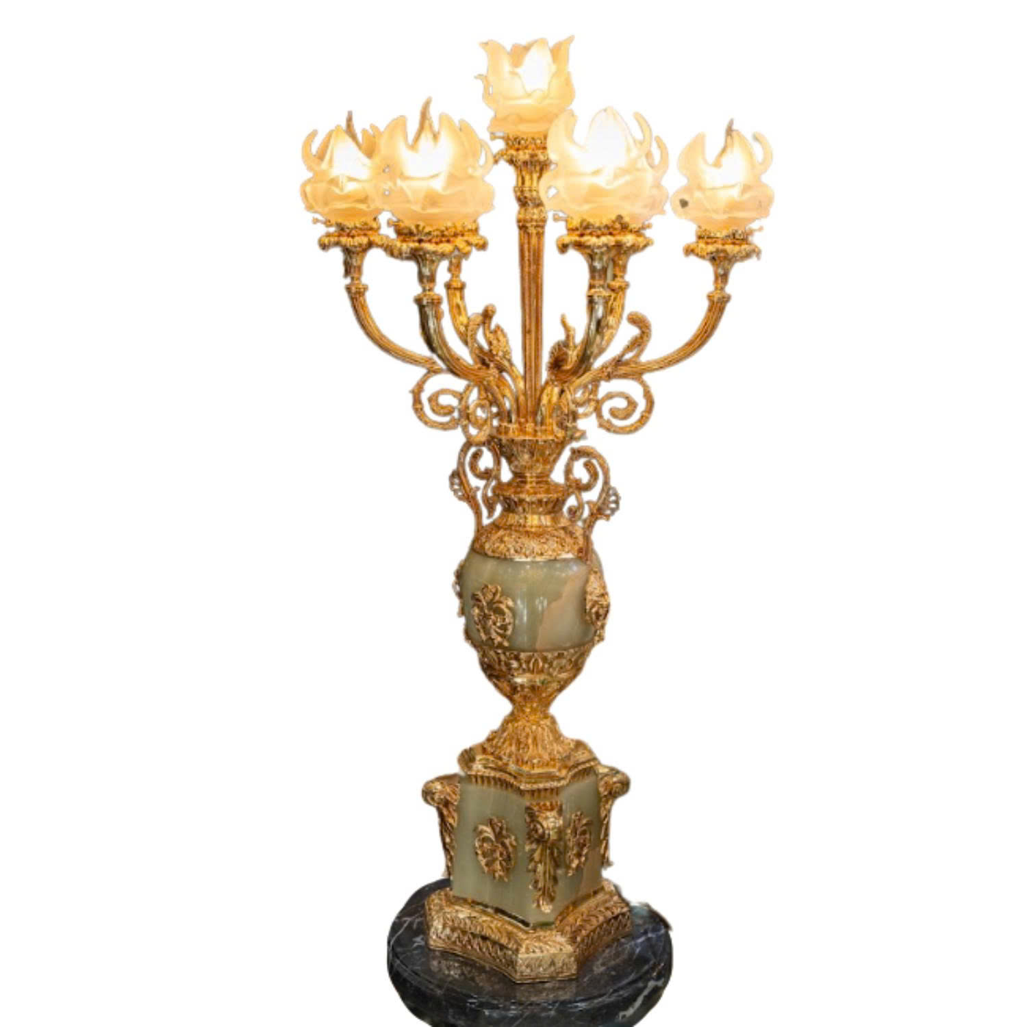 Chân nến đá onyx cao cấp