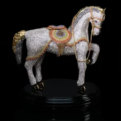 Tượng điêu khắc đính đá pha lê "Ngựa"