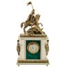 Đồng hồ để bàn bằng đá malachite "Thánh George chiến thắng"