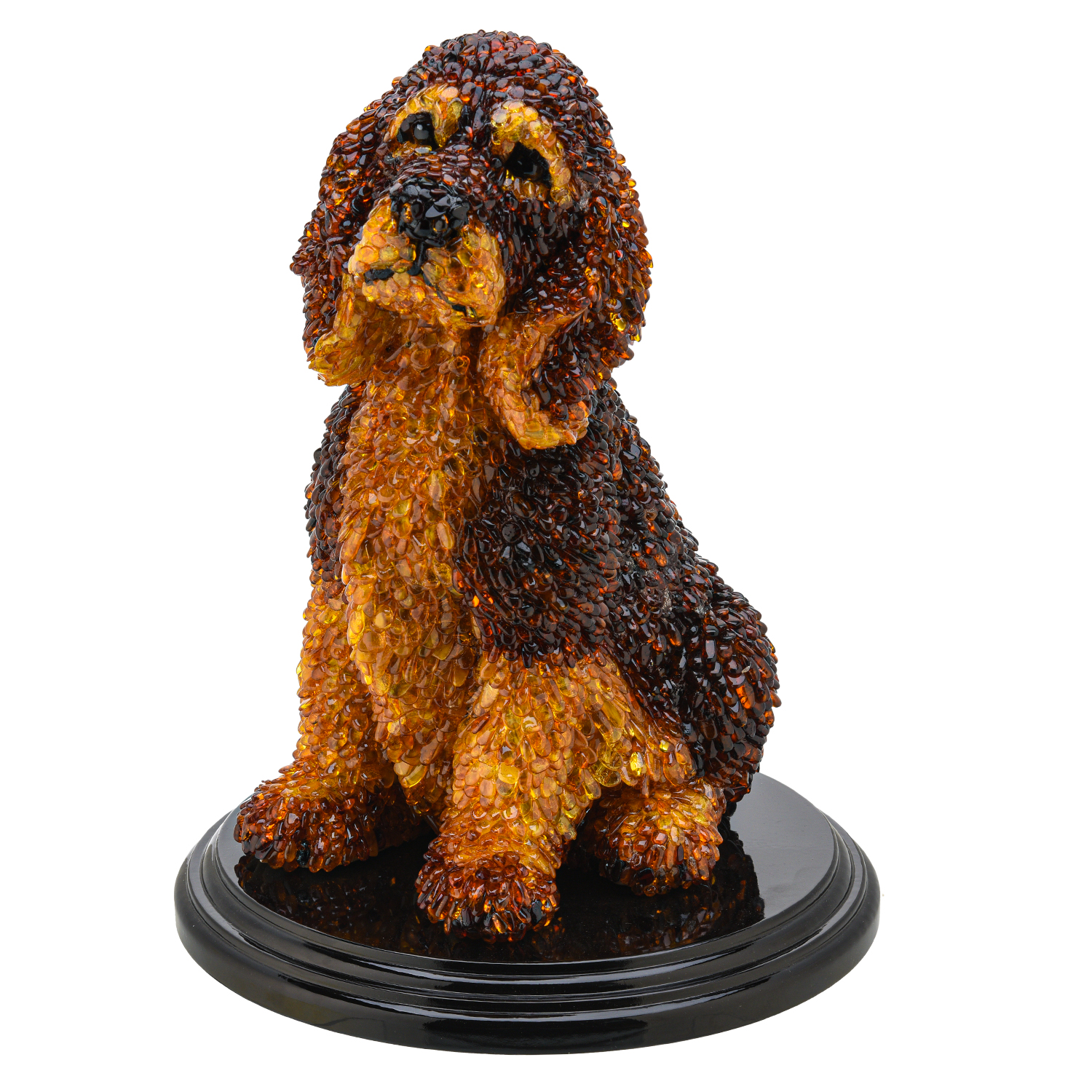 Tượng hổ phách "Cocker Spaniel"