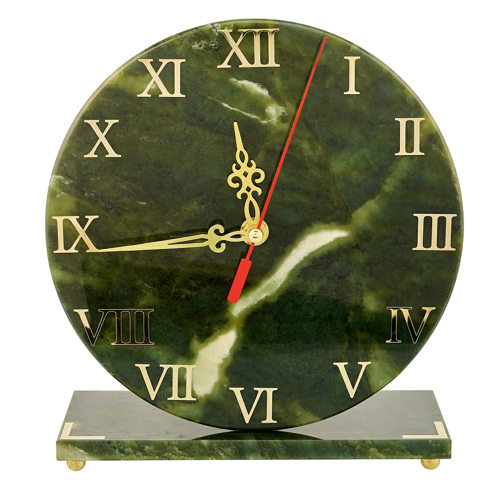 Đồng hồ để bàn bằng đá ngọc bích "Truyền Thống"